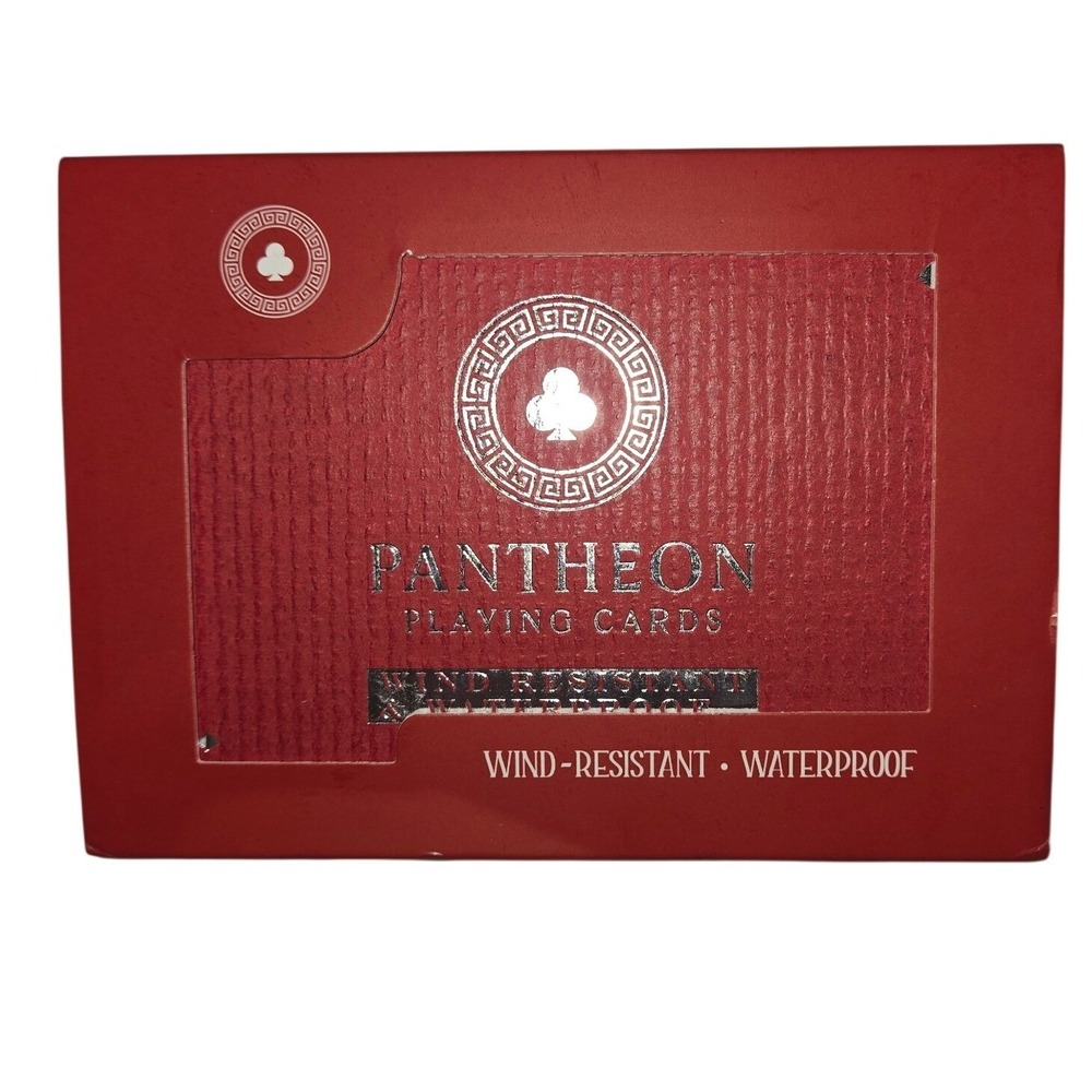 Pantheon Playing Cards Aeolus Deck‎ Red Waterproof Wind Resistant Outdoor Game